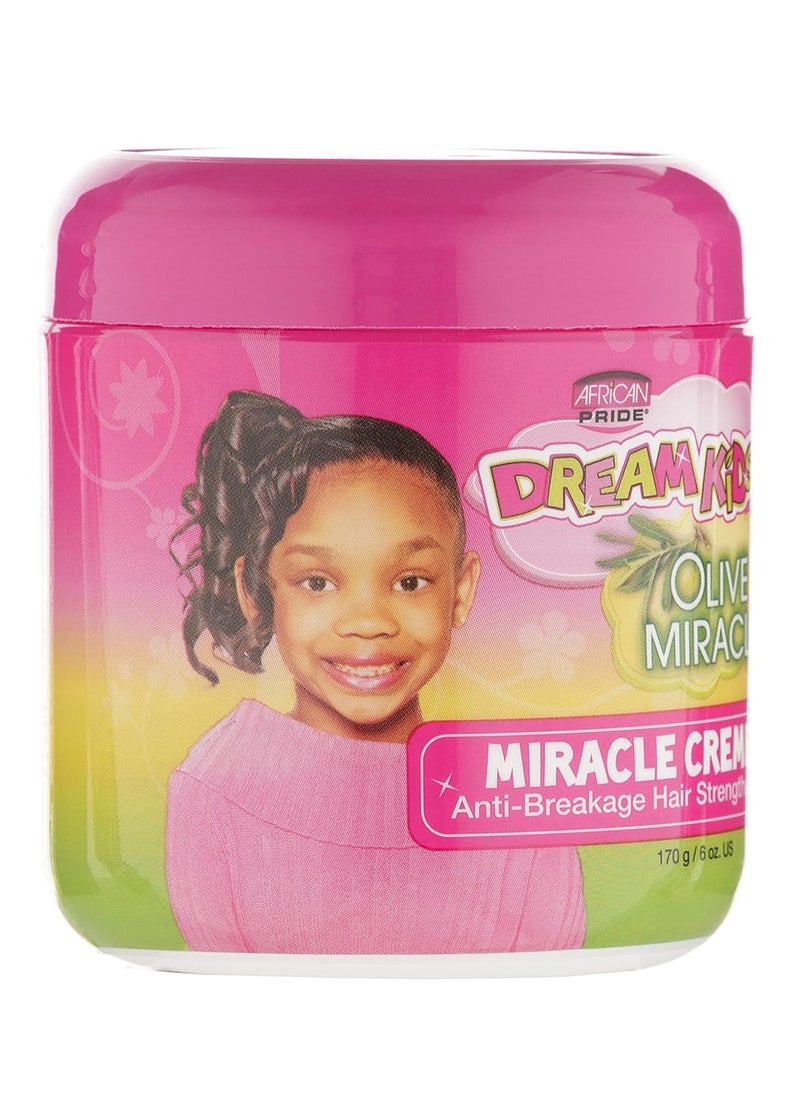 African Pride African Pride Dream Kids Olive Miracle Creme Anti-Breakage Hair Strengthener - Helps Strengthen, Condition & Protect Hair, Contains Olive Oil, 6 Oz  - Image 2