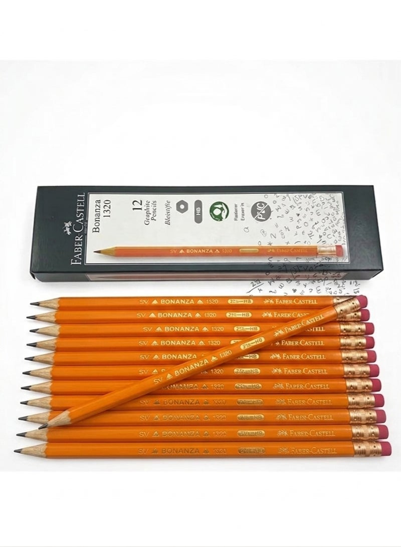 Faber-Castell Bonanza HB Pencils – 12-Piece Writing Set - Image 2