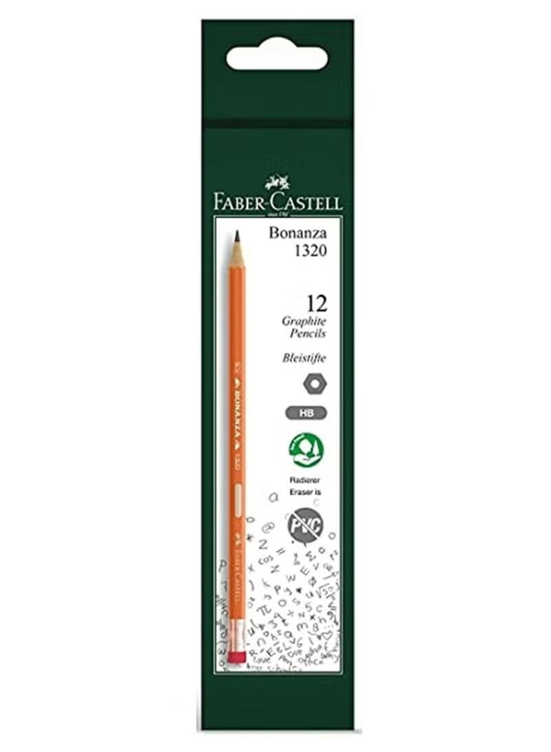 Faber-Castell Bonanza HB Pencils – 12-Piece Writing Set - Image 1