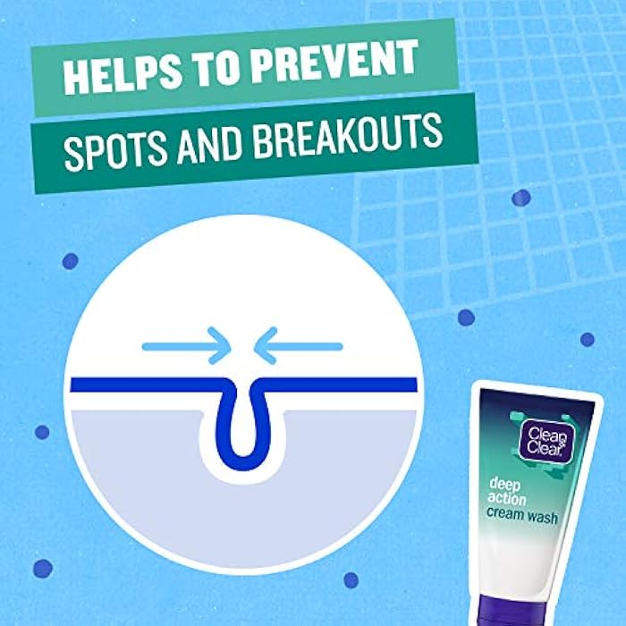 CLEAN & CLEAR, Facial Cream Wash, Deep Action, 100ml - Image 5