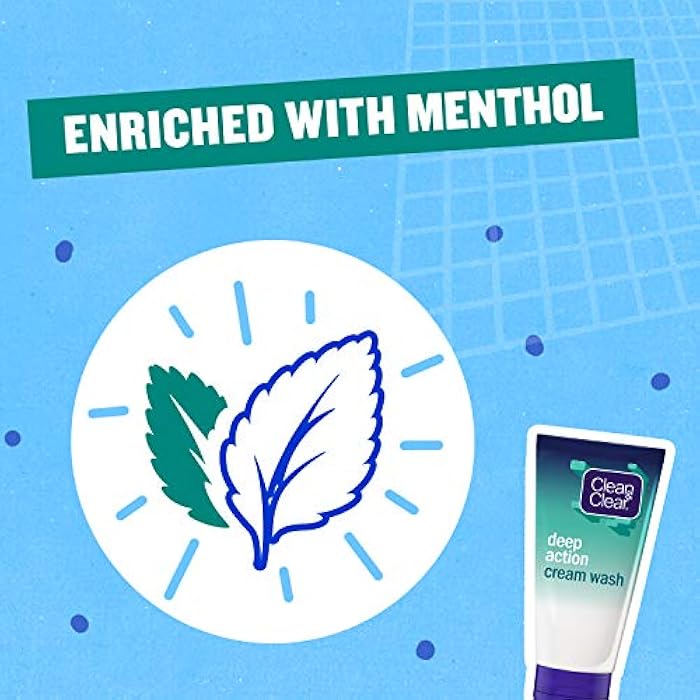 CLEAN & CLEAR, Facial Cream Wash, Deep Action, 100ml - Image 4