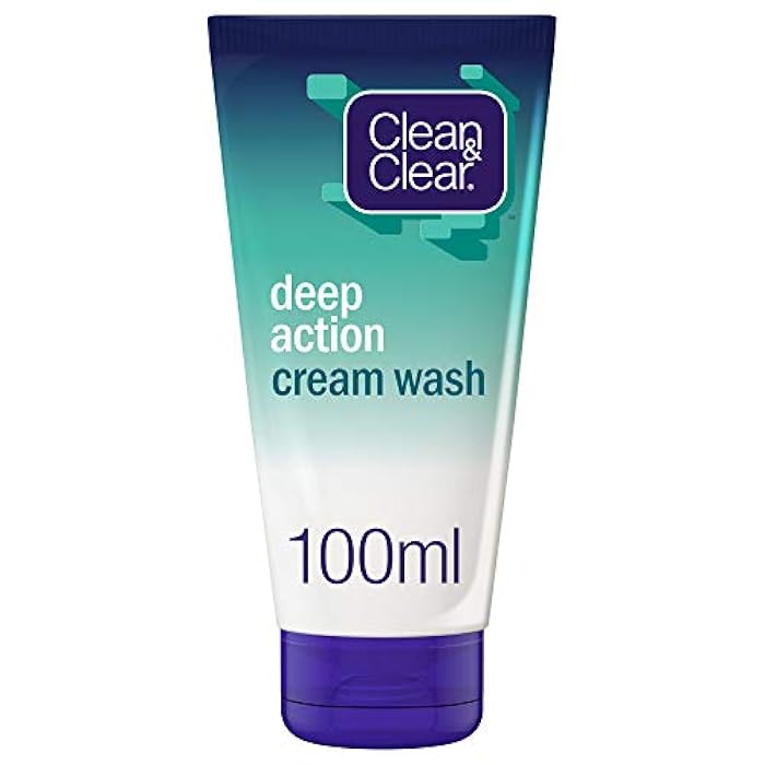 CLEAN & CLEAR, Facial Cream Wash, Deep Action, 100ml - Image 1
