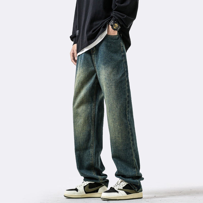 Unisex Classic Denim Jeans Loose Fit Daily Outdoor Wear - Image 2