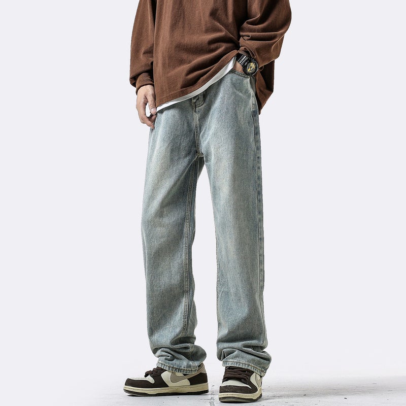 Unisex Classic Denim Jeans Loose Fit Daily Outdoor Wear - Image 5