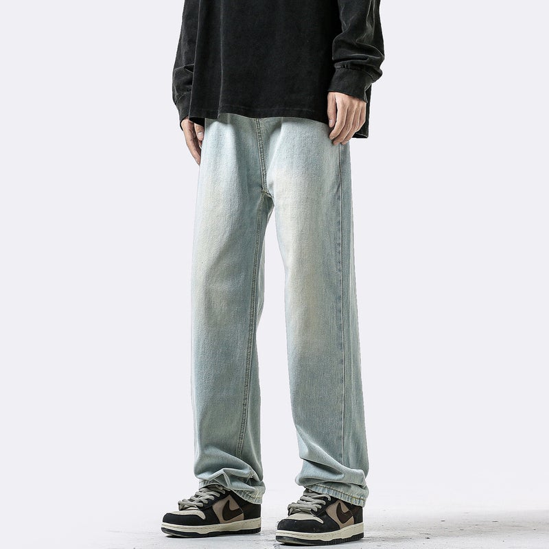 Unisex Classic Denim Jeans Loose Fit Daily Outdoor Wear - Image 4