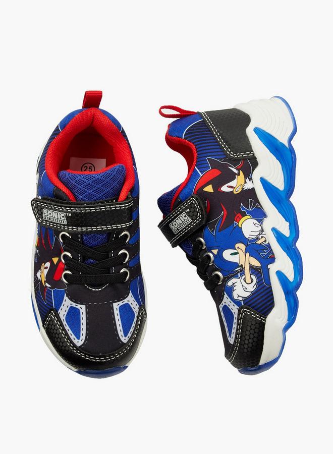 SONIC Boys Light-Up Ankle School Sneakers - Image 1
