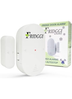 Fridggi  - Freezer Door Alarm With 60 Second Delay 2 3 And 4 Minute Reminders Refrigerator And Fridge Door Alarm Or Chime Low Loud 80 To 110 Db White