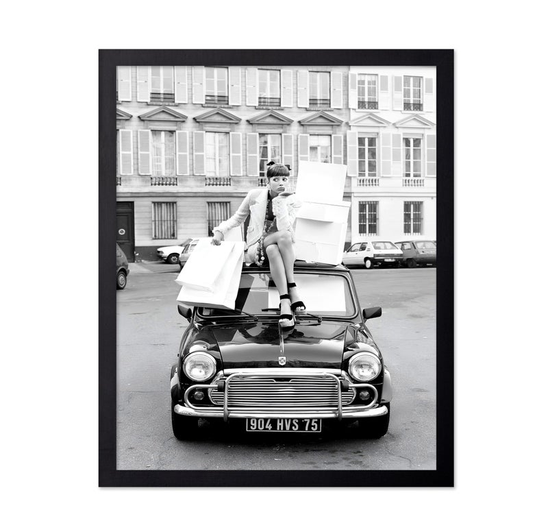 Poster Master Fashion Poster Shopping in Paris Print Fashion Photography Art Glam Gift for Her Women Fashionista Designer Fans Chic Decor for Home Office Bedroom 8x10 UNFRAMED Wall Art - Image 2