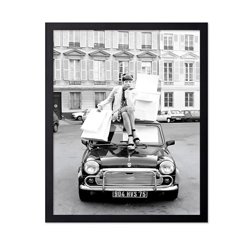 Poster Master Fashion Poster Shopping in Paris Print Fashion Photography Art Glam Gift for Her Women Fashionista Designer Fans Chic Decor for Home Office Bedroom 8x10 UNFRAMED Wall Art - Image 1