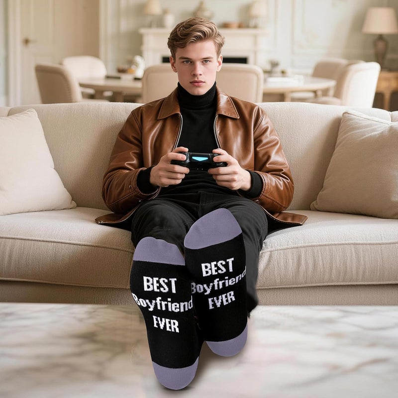 Kelool Do Not Disturb I'm Gaming Socks,Men Gifts for Men Teen Boys Dad Him Son Fathers,Valentines Day Mens Gifts for Him Kids - Image 2