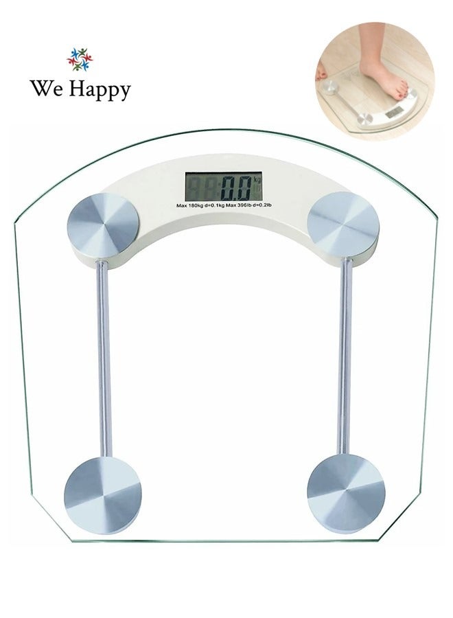 We Happy Personal Digital Weighing Scale Machine, Home Use Bathroom Weight Tool & Fitness Tracker  - Image 1