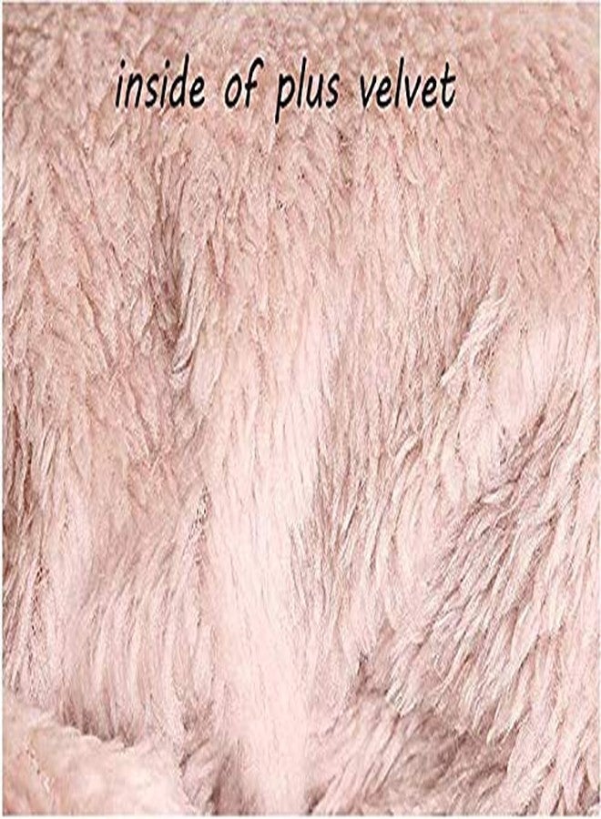 Malvina Winter Soft Warm Snow Proof Visor Pom Pom Cap (Inside Fur) Woolen Beanie Cap for Women's & Girl's (Beige) - Image 4