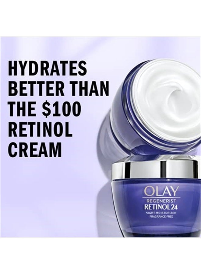 Olay Retinol 24 Night Face Night Moisturizer Cream 1.7 oz - Image 2