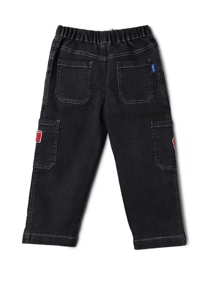 نوتيناتي جينز أطفال أولاد بتطريز حيوانات وسيارات لعمر - سنوات