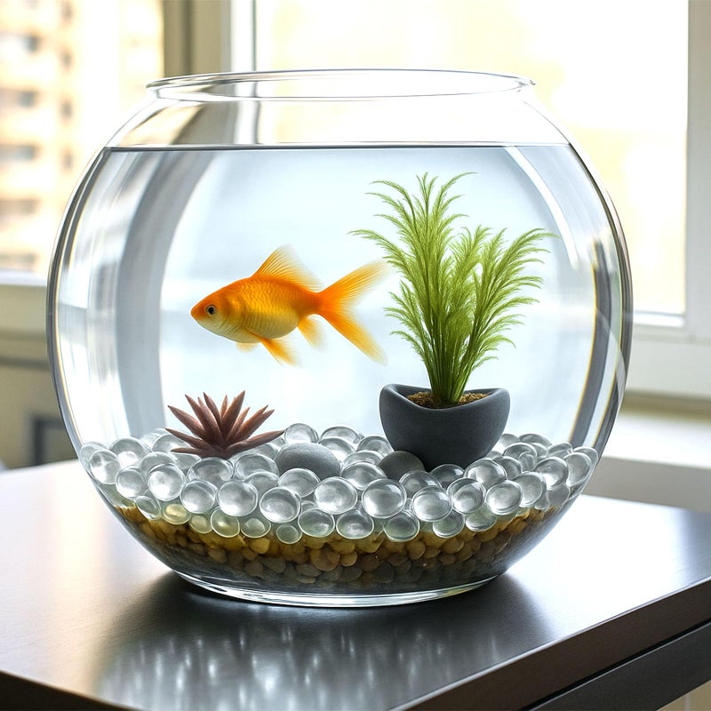 FUTUREPLUSX 1LB Clear Flat Glass Marbles, Vase Filler Glass Pebbles Floral Beads Table Aquarium Gravel Decoration DIY Craft - Image 4