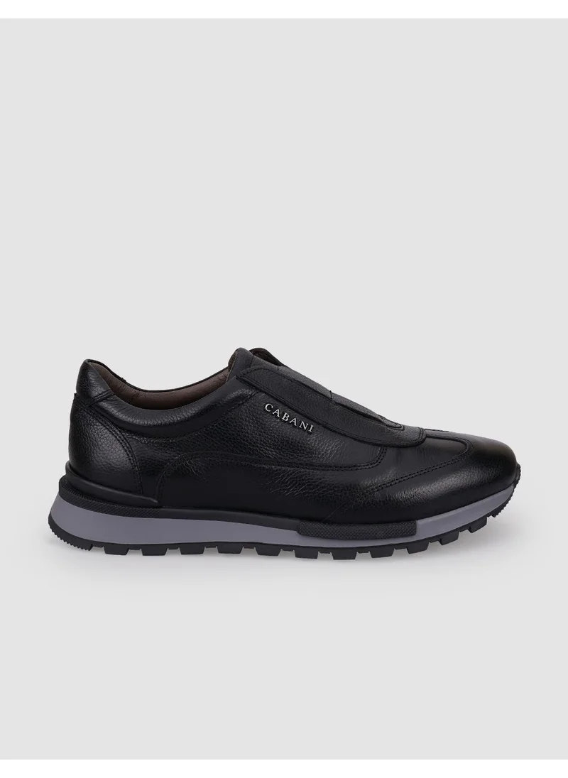 Cabani Leather Black Men's Sports Shoes