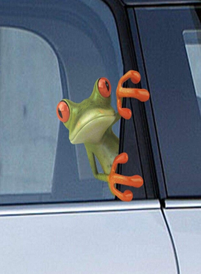 RAYNAG 3D Cute Peep Frog Funny Car Stickers Truck Window Vinyl Decal Graphics Sticker, Adorable Office Desk Decorations 10 Pieces(Random) - Image 3