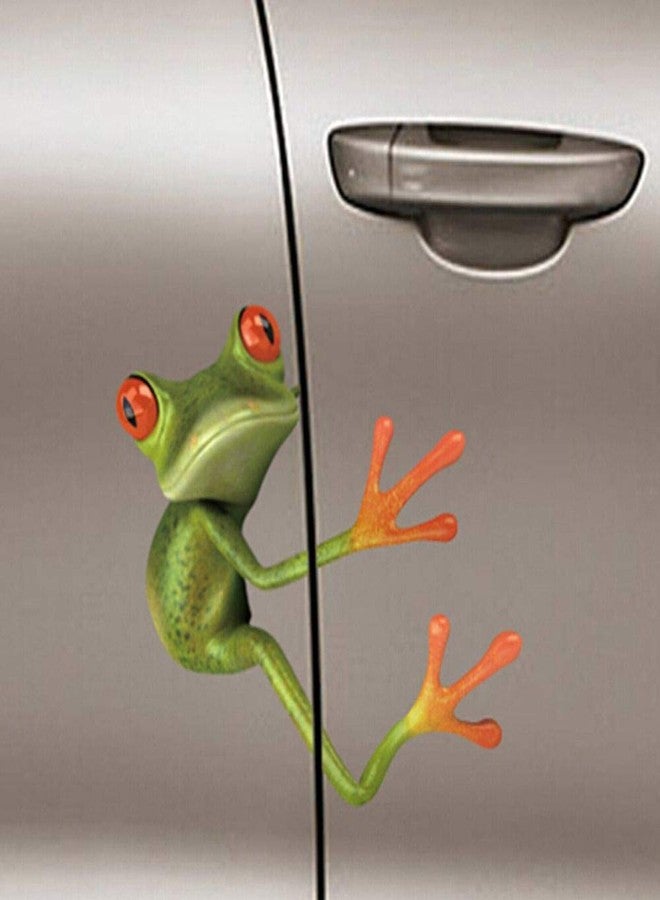 RAYNAG 3D Cute Peep Frog Funny Car Stickers Truck Window Vinyl Decal Graphics Sticker, Adorable Office Desk Decorations 10 Pieces(Random) - Image 2
