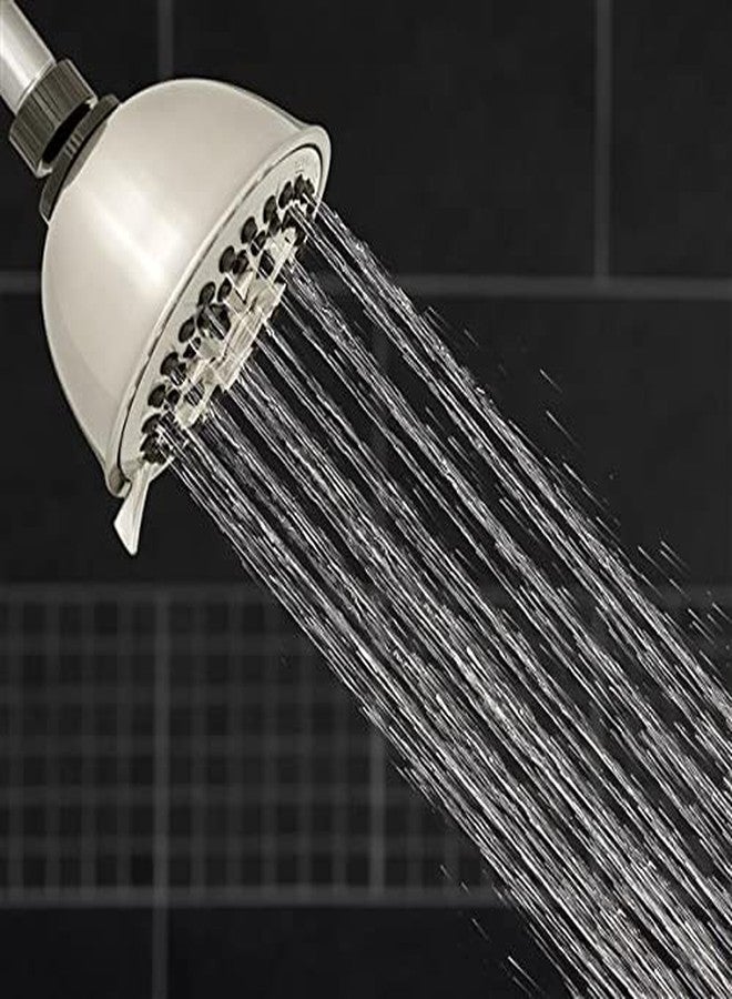 Waterpik 7-Mode PowerPulse Massage Fixed Mount Brushed Nickel Shower Head (XFT-739E) - Image 4