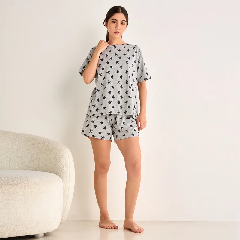 Splash FAV Printed Shorts Set