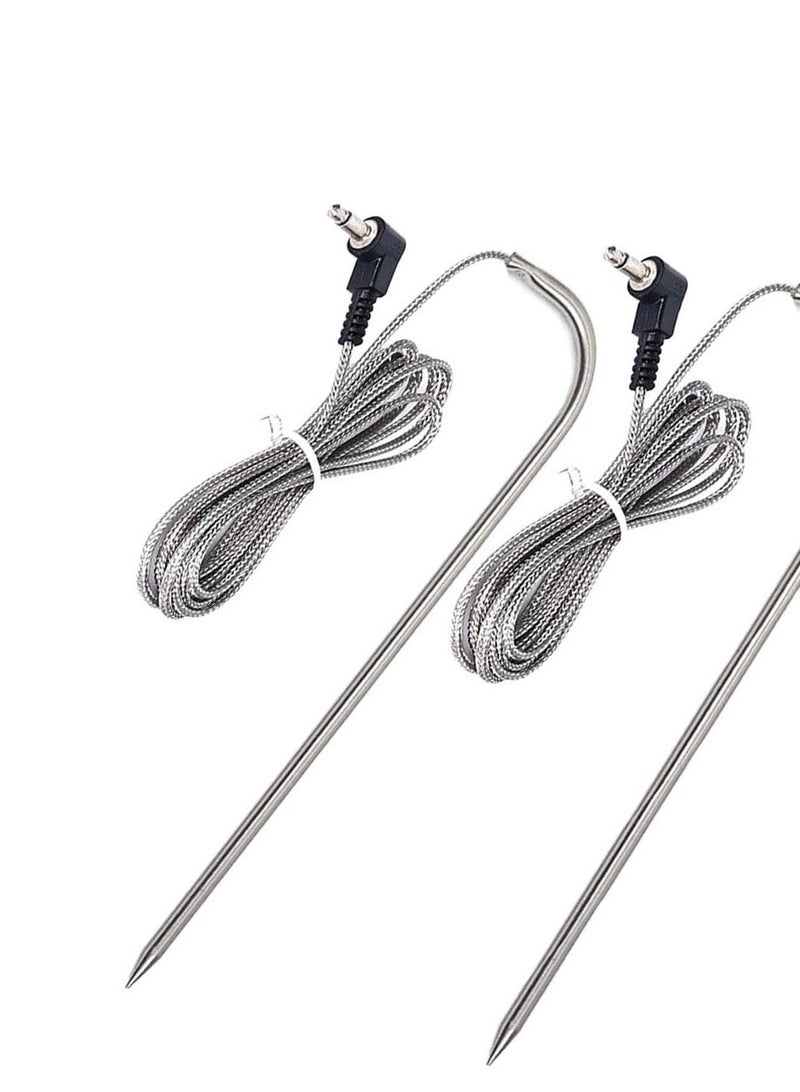 Replacement Meat Probe for Pit Boss Pellet Grill, Compatible with for Pit Boss Series Pellet Grill and Smoker, 3.5 mm Plug, 2 Waterproof Temperature Probes - Image 1