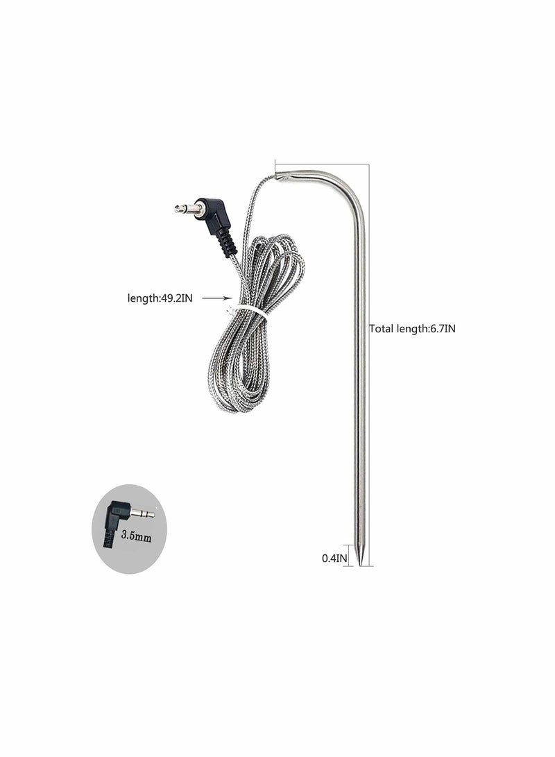 Replacement Meat Probe for Pit Boss Pellet Grill, Compatible with for Pit Boss Series Pellet Grill and Smoker, 3.5 mm Plug, 2 Waterproof Temperature Probes - Image 3