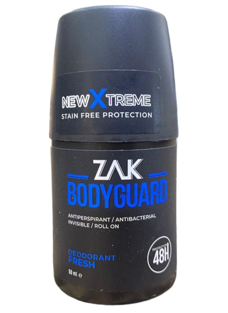 ZAK - zak bodyguard deodorant roll on fresh 48h 50ml - Image 1