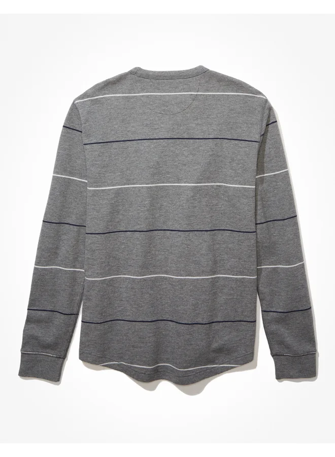 American Eagle AE Super Soft Long-Sleeve Striped Thermal Shirt