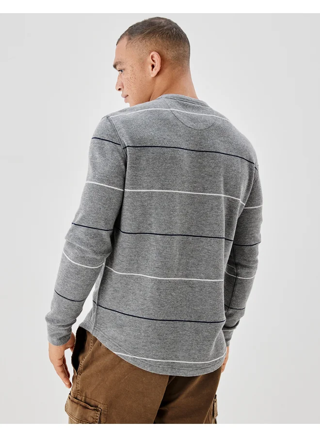 American Eagle AE Super Soft Long-Sleeve Striped Thermal Shirt