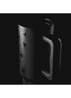Simple Modern Simple Modern Halloween 40 oz Tumbler with Handle and Straw Lid | Leak-Proof Insulated Stainless Steel Water Bottle Travel Mug | Gifts for Women Men Him Her | Trek Signature | Black Cats  - Image 2