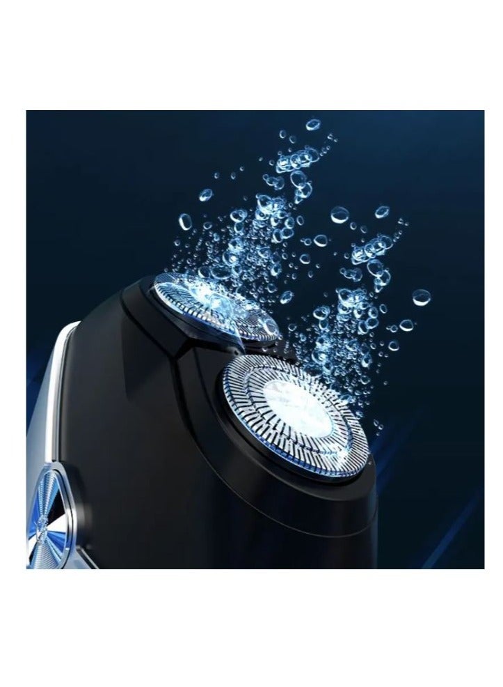 SOLARAE Portable USB Mini Electric Shaver, Waterproof Pocket Size Razor, Wireless Rotary Shaver - Image 3