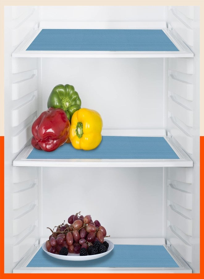 Bathla Multipurpose Shelf Liner Pack of 3 - (45cm x 150cm) Kitchen, Drawer, Table, Fridge | Temperature Resistant | Multipurpose, Reusable | Diamond Textured | Non-Slip (Vega, 380 GSM, Blue) - Image 2