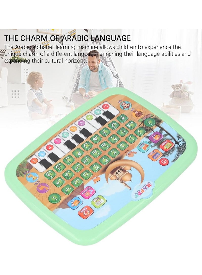 Arabic Learning Machine, Child Learning Reading Machine 28 Alphabet Words 10 Number Electronic Arabic Learning Book, Intelligent Educational Toy, Green - Image 4
