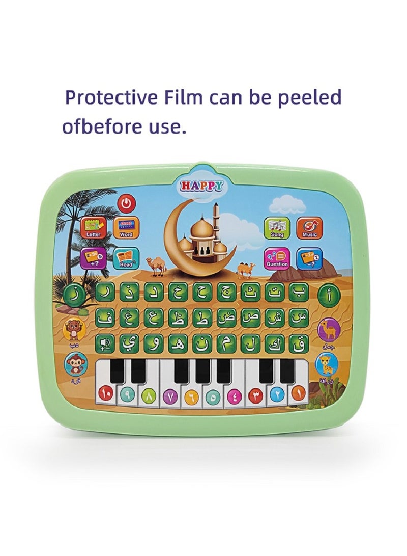 Arabic Learning Machine, Child Learning Reading Machine 28 Alphabet Words 10 Number Electronic Arabic Learning Book, Intelligent Educational Toy, Green - Image 5