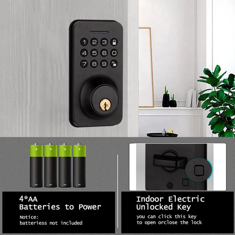 WAFU Smart Door Lock 4 Unlocked Ways tuya BT Connection APP Unlock Password Unlocking for Homes Apartments - Image 3