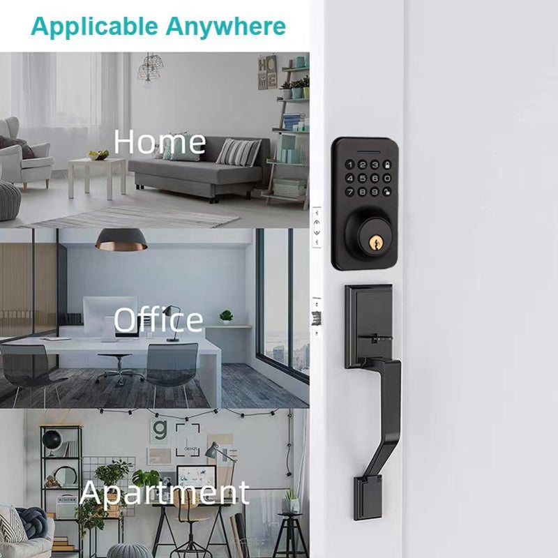 WAFU Smart Door Lock 4 Unlocked Ways tuya BT Connection APP Unlock Password Unlocking for Homes Apartments - Image 2