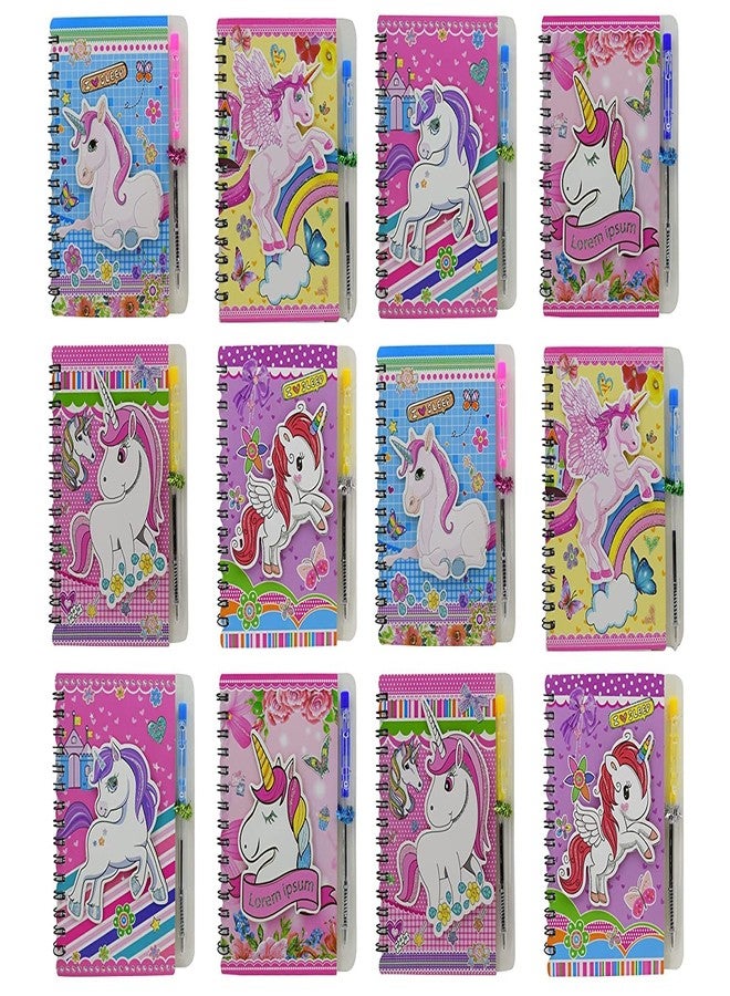 SAMVARDHAN Spiral Unicorn Diary with Pen for Kids, Best Gift for Boys & Girls (Pack of 12) - Image 1