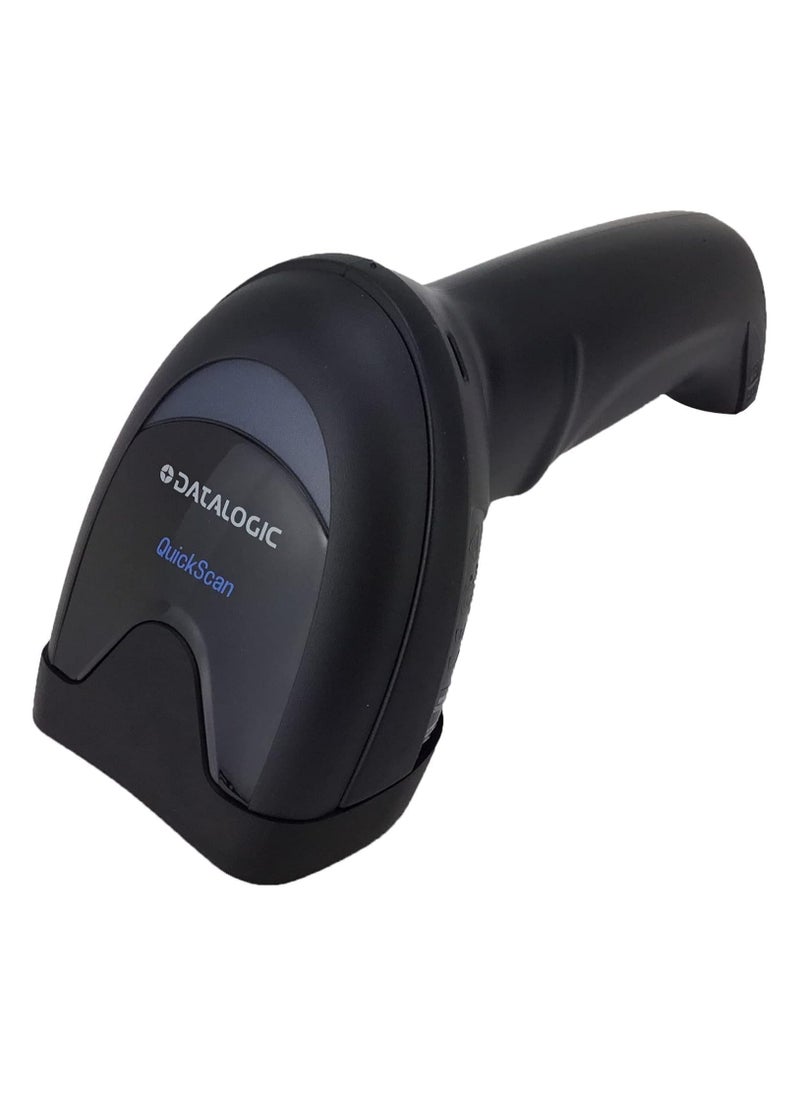 داتالوجيك Datalogic QuickScan QD2590 2D Barcode Scanner Kit With USB Cable & Stand – Multi-Interface, Digimarc Compatible, Black  - Image 3