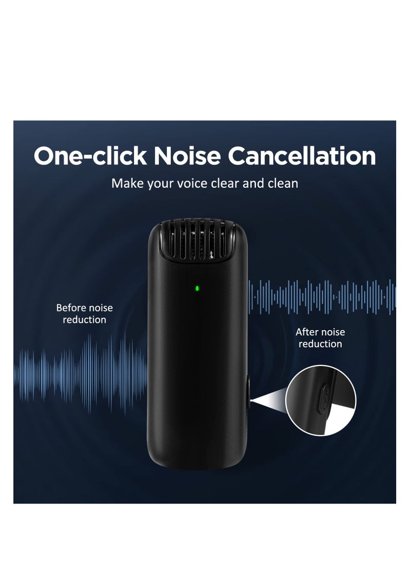 SYOSI Wireless Lavalier Microphone, for iPhone iPad, Dual Clip on Lapel Mic with Charging Case, Plug-Play Mini Wireless Microphones with Noise Reduction for Video Recording, Live Streaming, YouTube - Image 3
