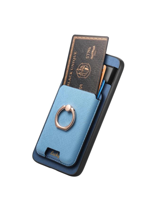 Zaboon Case For Google Pixel 7 Retro Cross Leather Ring Vertical Insert Card Bag MagSafe Phone Case - Image 3