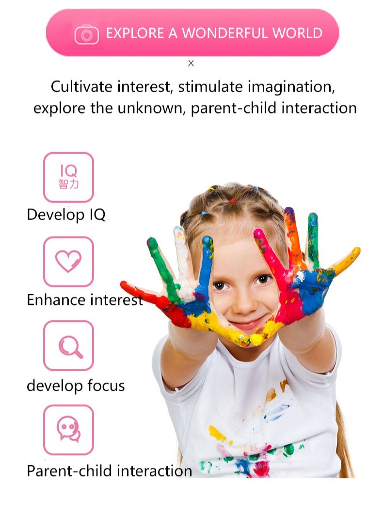 GULFLINK Kids Camera For Girls And Boys Pink - Image 3