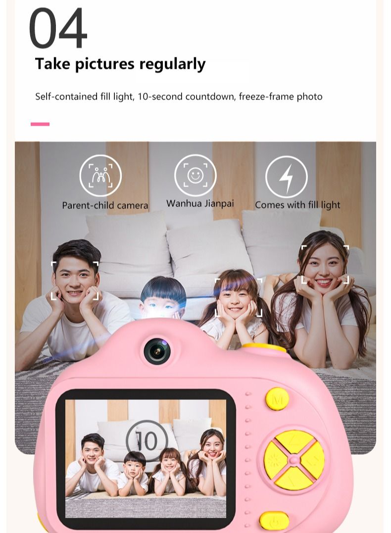 GULFLINK Kids Camera For Girls And Boys Pink - Image 5