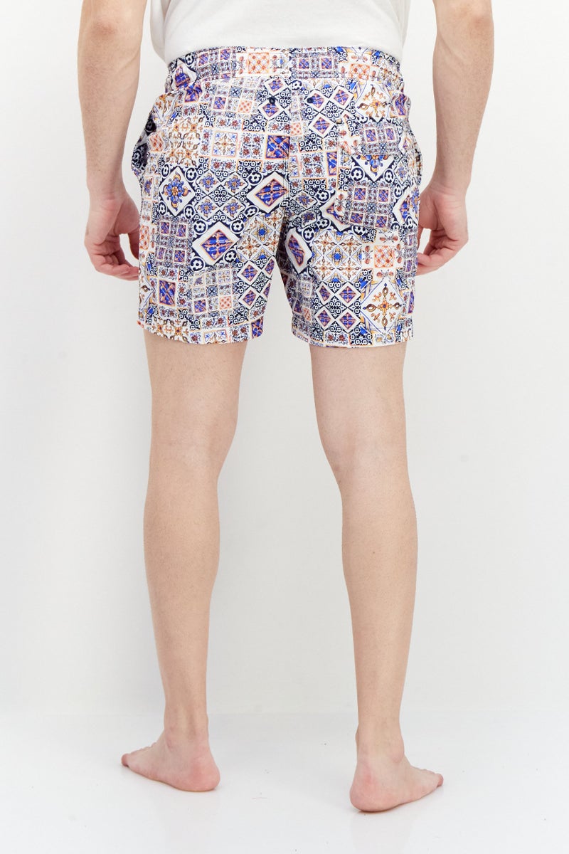 Ike Behar Men Allover Print Board Shorts Swimwear, Multicolor - Image 4