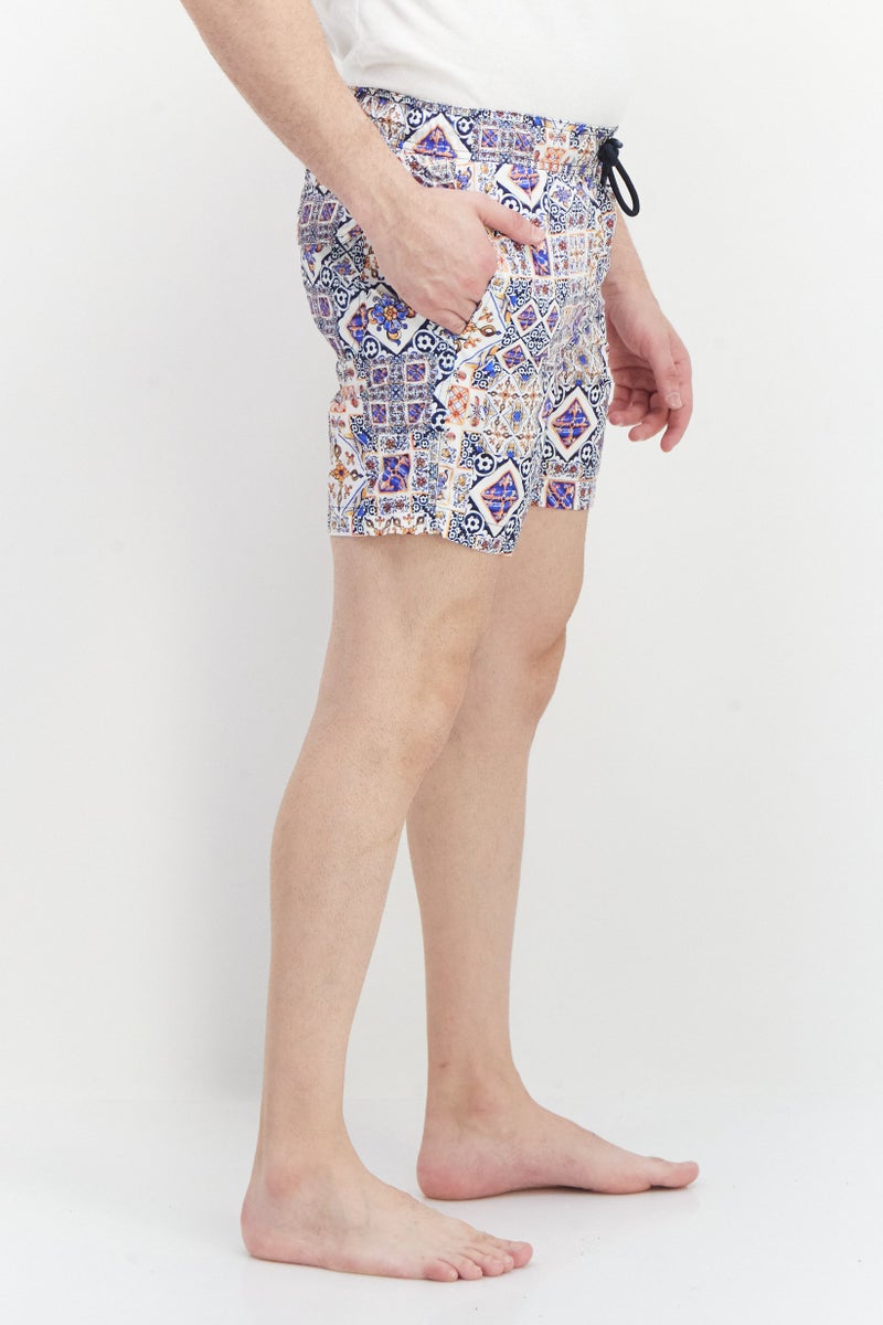 Ike Behar Men Allover Print Board Shorts Swimwear, Multicolor - Image 2