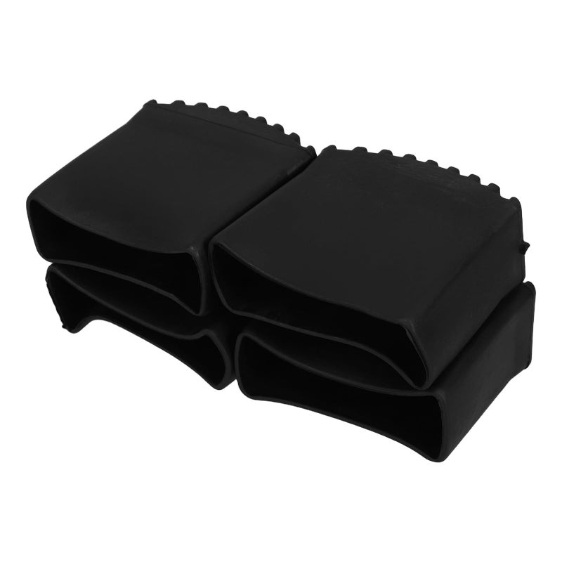 4Pcs Black Rubber Ladder Feet Pads Anti Slip Protective Covers For Safety Stability Home Work - Image 2
