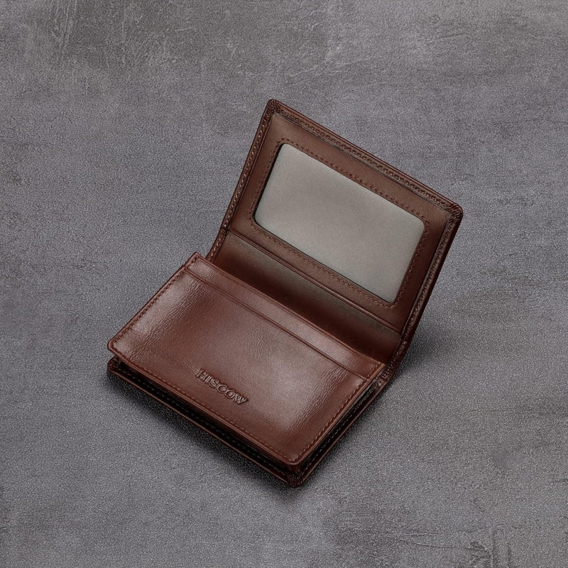 HISCOW Leather Business Card Case Holder for Men & Women, Italian Calfskin - Image 5