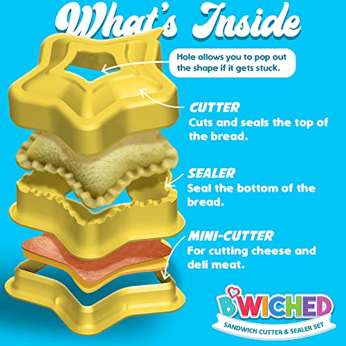 Savoychef Sandwich Cutter and Sealer (Star) - Crustless Sandwich Maker - Great for Lunchbox and Bento Box - Boys and Girls Kids Lunch - Sandwich Cutters for Kids - Image 3