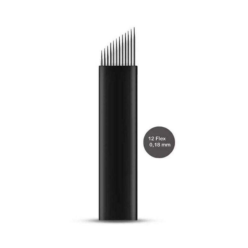 ibrow Microblading Needles, ibrow 50PCS 12CF Shape 0.18 MM Blade Needles For Manual Pen Pigment Use Eyebrow Tattoo Permanent Makeup Products Supplies (12 Pins) - Image 5