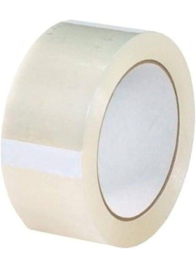 PROMASS promass Clear Packing Tape | 2 inches x 50 yards Strong Heavy Duty Packaging Tape for Sealing Parcel Boxes, Moving Boxes Houses, Large Postal Bags, Office Supplies [1 Rolls]  - Image 1