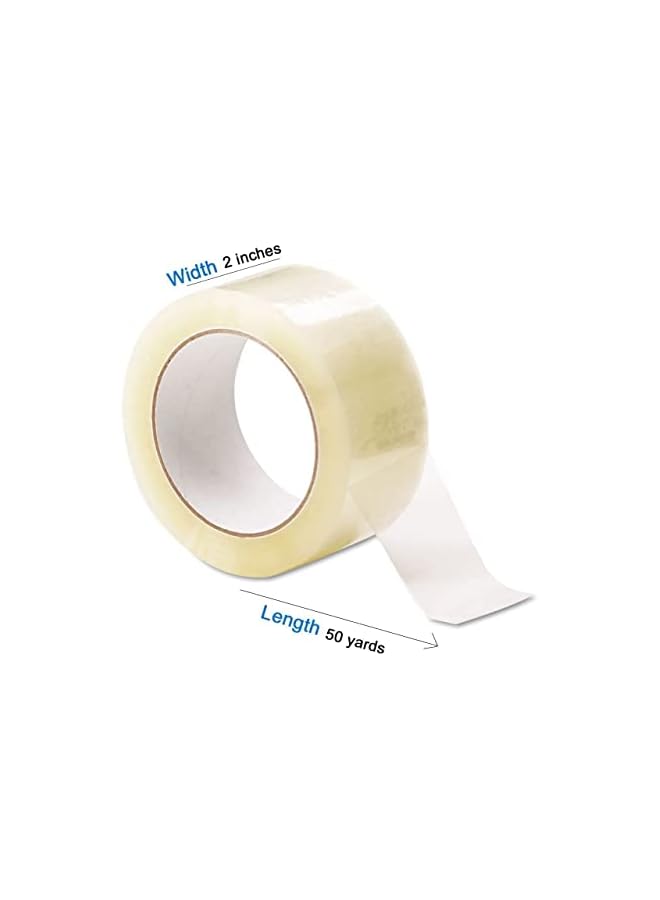 PROMASS promass Clear Packing Tape | 2 inches x 50 yards Strong Heavy Duty Packaging Tape for Sealing Parcel Boxes, Moving Boxes Houses, Large Postal Bags, Office Supplies [1 Rolls]  - Image 2
